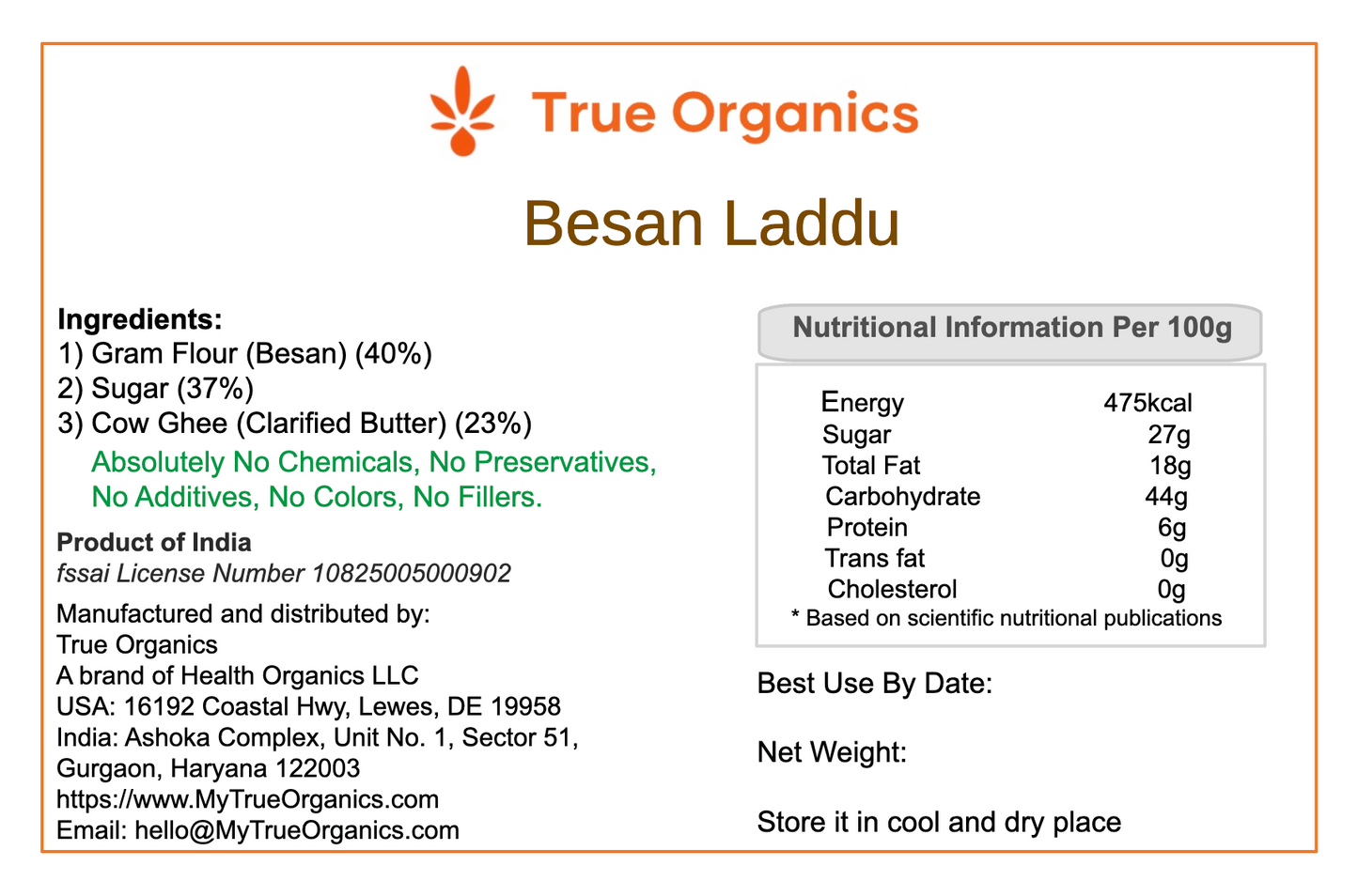 Besan Laddu · 16oz