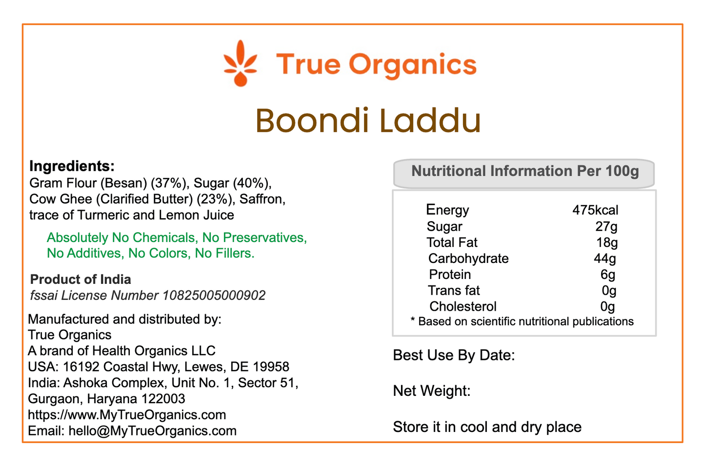 Boondi Laddu · 16oz