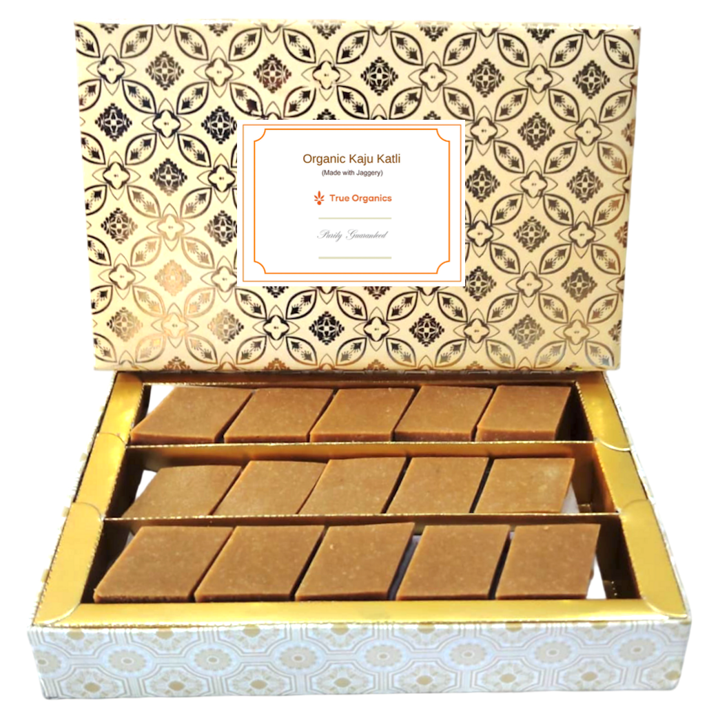 Organic Kaju Katli 450grams (Made with Organic Jaggery)
