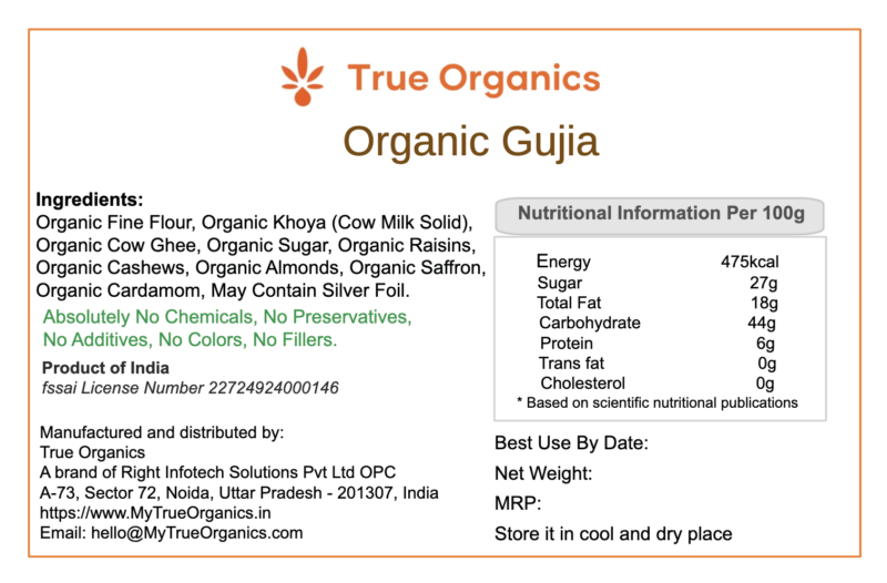 Organic Gujia (Gujiya)